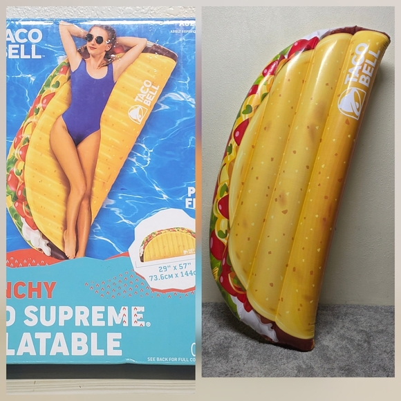 Taco Bell Crunchy Taco Supreme Pool Inflatable - Picture 1 of 8